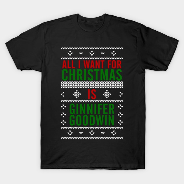 All I want for Christmas is Ginnifer Goodwin T-Shirt by AllieConfyArt